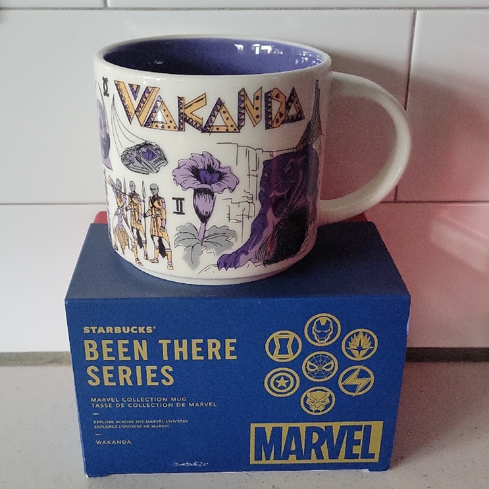 Starbucks Marvel Wakanda 14oz. Mug 2023 Discontinued Been There Collection